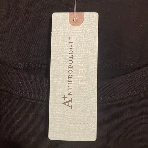 T. La Anthropologie Women’s Tunic 3X Black & Grey Vicky Thermal Waffle Comfy - Picture 8 of 13